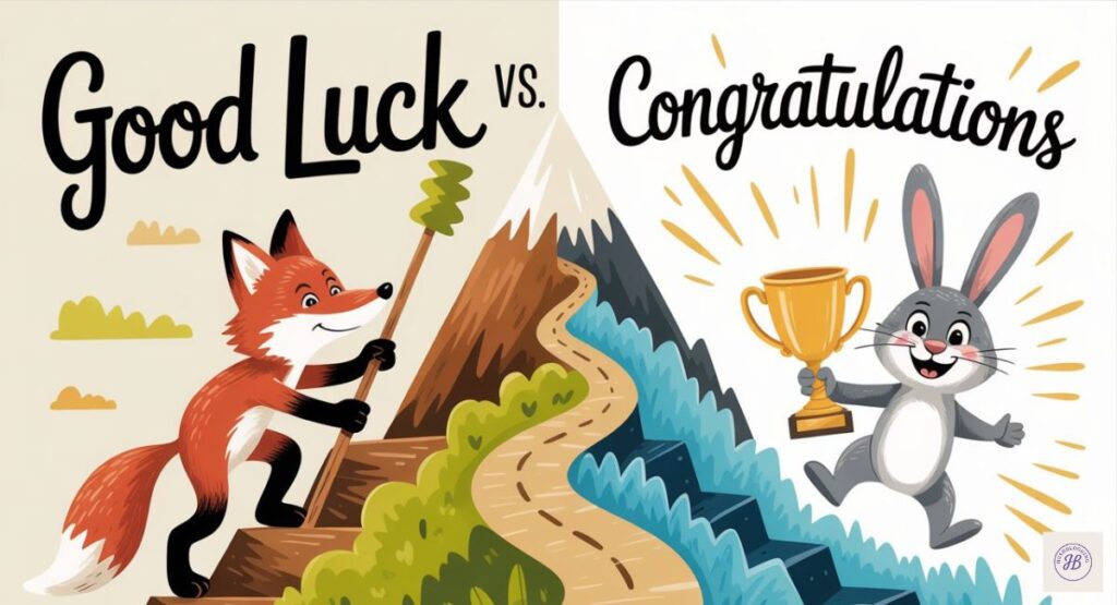 Congratulations vs Good Luck