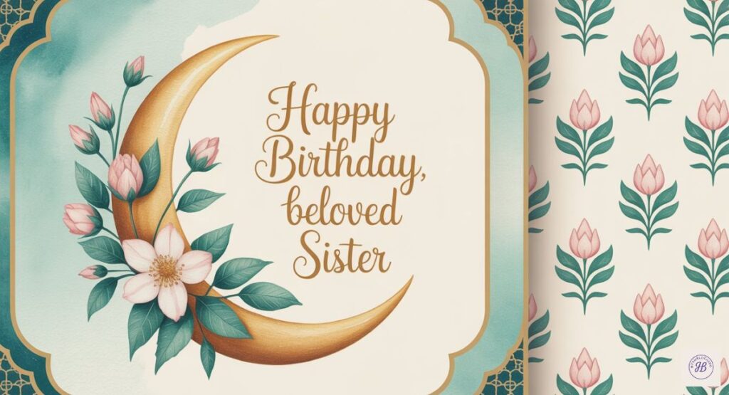 Emotional Birthday Quotes for Sister in an Islamic Way